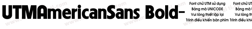 UTMAmericanSans Bold字体转换